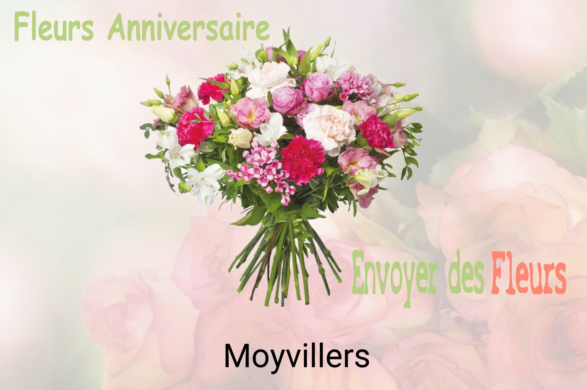 Bouquet de fleurs d’anniversaire livré à Moyvillers