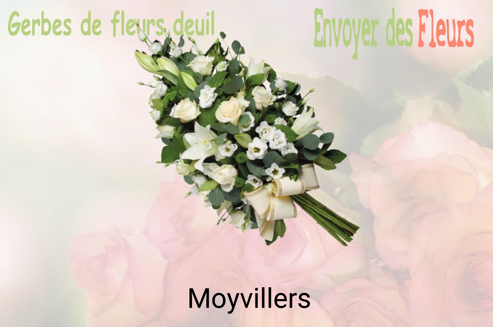 Gerbe de fleurs de deuil livrée à Moyvillers